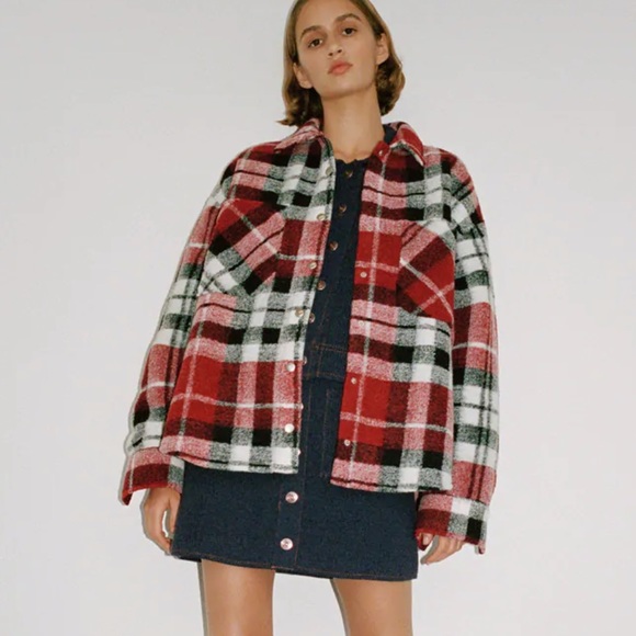 Coats | Zara Flannel Jacket | Poshmark